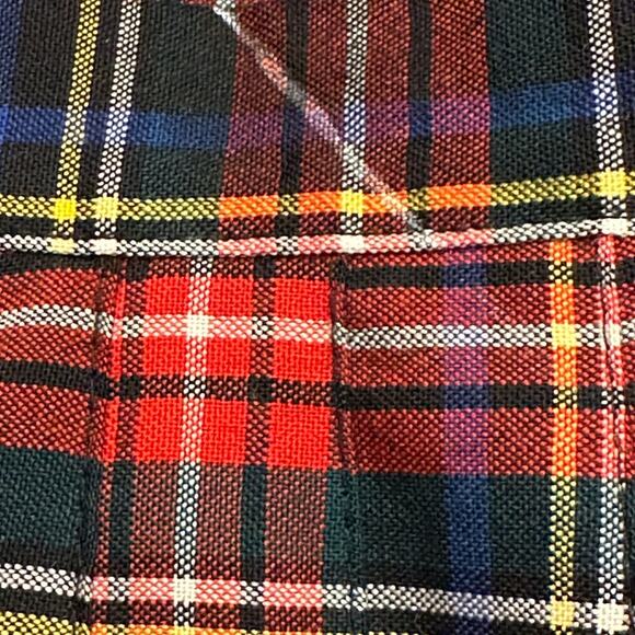 Vintage Wool Pleated Plaid Skirt Womens Size 10 with 26" waist - Picture 6 of 8